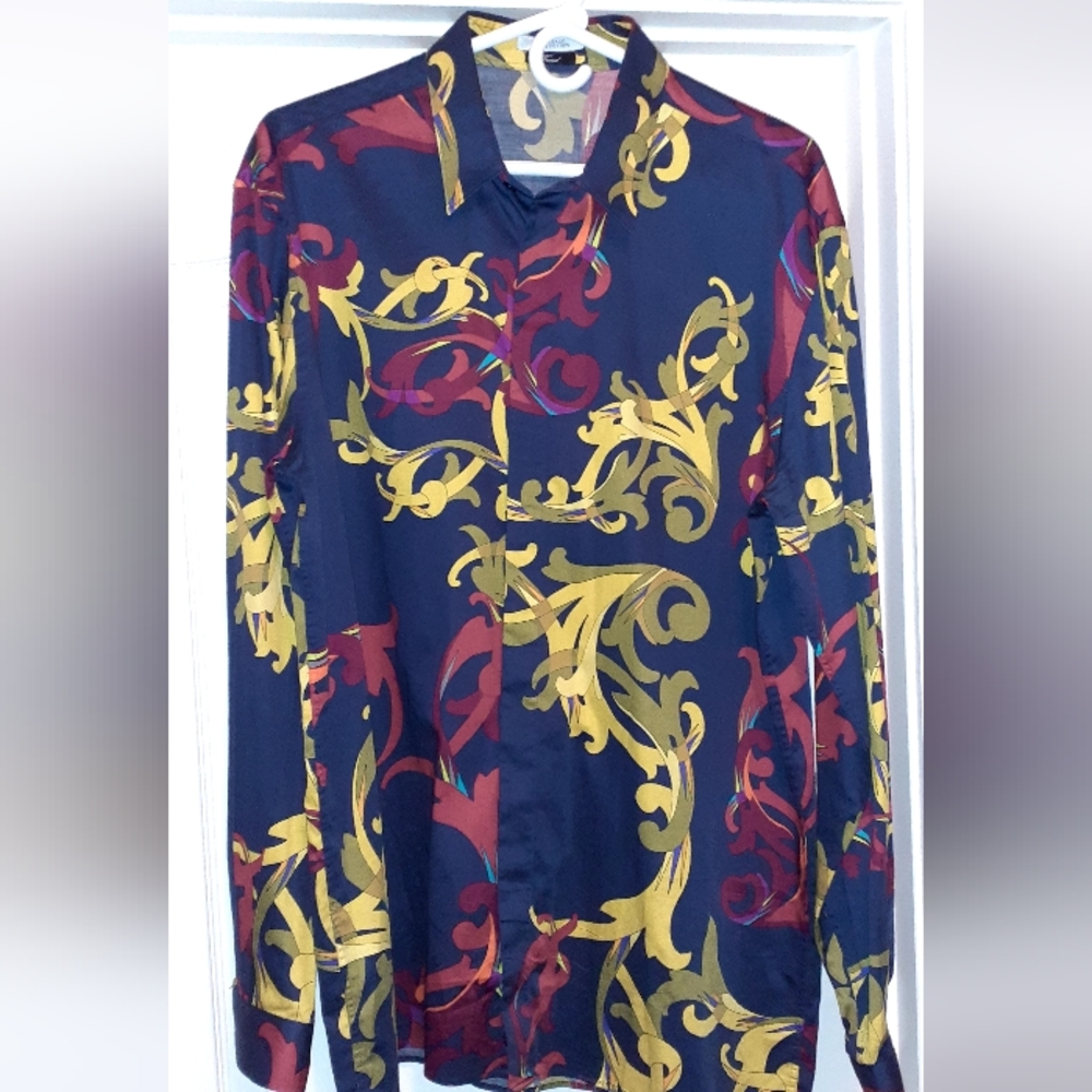 Authentic Gianni Versace Collection Trend Dress Shirt - Clean - Made In Italy